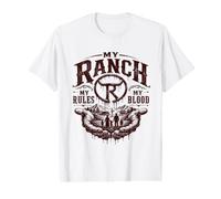 Mi Rancho Mis Reglas Mi Sangre Legado Familiar Camiseta gráfica económica