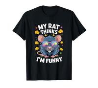 Mi rata piensa que soy divertida escena cursi Camiseta