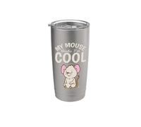 Mi Ratón piensa que soy Cool Roedor Queso Vaso térmico de acero inoxidable de doble pared