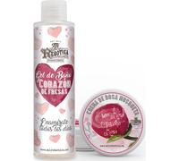 Mi rebotica Pack gel de baño aroma fresas 200ml + crema rosa mosqueta 50ml