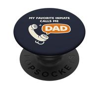 Mi Recluso Favorito me Llama papá Broma Divertida PopSockets PopGrip Adhesivo