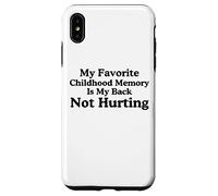 Mi Recuerdo Favorito de la Infancia es mi Espalda no lastimando Meme Carcasa para iPhone XS MAX