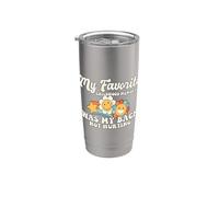 Mi recuerdo favorito de la infancia es que mi espalda no duele meme Vaso térmico de acero inoxidable de doble pared