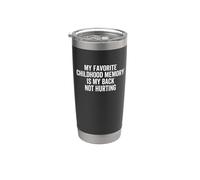 Mi recuerdo favorito de la infancia es que mi espalda no lastima el dolor Vaso térmico de acero inoxidable de doble pared