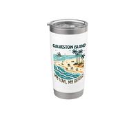 Mi refugio Isla de Galveston Vaso térmico de acero inoxidable de doble pared