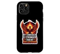 Mi regreso es más fuerte que mi ruptura Phoenix Bird Fire Carcasa para iPhone 11 Pro