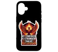 Mi regreso es más fuerte que mi ruptura Phoenix Bird Fire Carcasa para iPhone 16
