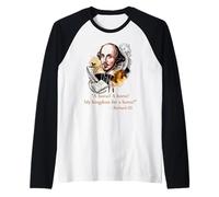 MI Reino para UN Caballo Shakespeare Cita Camiseta Manga Raglan
