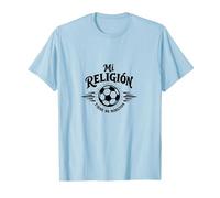 Mi ReligiÛn Tiene 90 Minutos - Frase F˙tbol Aficionado Camiseta, Hombre, Azul Bebé, S