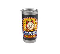 MI RELOJ ALARMA ES DIVERTIDO EL DIABLO Vaso térmico de acero inoxidable de doble pared