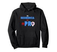 Mi Residencia es Puerto Rico | Gráfico Orgullo Boricua Sudadera con Capucha