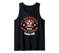 Mi Ridgeback Tiene más Amigos Que yo Camiseta sin Mangas