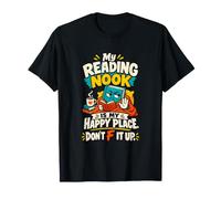 Mi rincón de Lectura es mi Lugar Feliz Amante de los Libros Camiseta