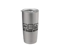 Mi rutina de fin de semana Juego de mesa Chess Coach Vaso térmico de acero inoxidable de doble pared