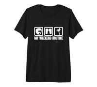 Mi Rutina de Fin de Semana Kickboxing Entusiasta Muay Thai Camiseta Premium