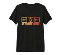 Mi Rutina de Fin de Semana Meat Lover Camiseta Premium