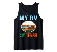 Mi RV es mi Terapeuta Terapia de vehículos recreativos al Aire Libre Camiseta sin Mangas