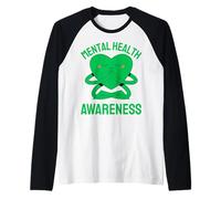 Mi Salud Mental Importa, Mes Verde de concientización sobre la Salud Mental Camiseta Manga Raglan