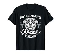 Mi San Bernardo Conoce a Todos Camiseta