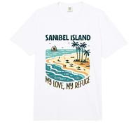 Mi Santuario, la Isla de Sanibel Comfort Colors Adult Heavyweight T-Shirt