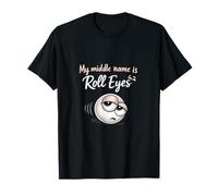 Mi Segundo Nombre es Ojos en Blanco Oficina Reunión Humor Camiseta
