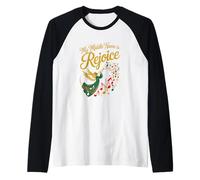 Mi Segundo Nombre es Regocíjate Christian Christmas Camiseta Manga Raglan