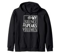 Mi Silencio Habla Mucho - Trastorno De La Comunicación Sudadera con Capucha