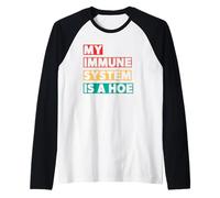 Mi Sistema Inmunitario Es Un Desastre Camiseta Manga Raglan