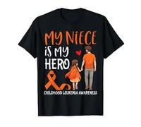 Mi Sobrina es mi héroe Concientización sobre la Leucemia Infantil Tío Orgulloso Camiseta