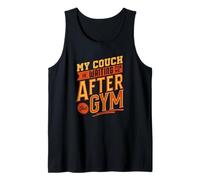 Mi sofá me está esperando después del gimnasio divertido Camiseta sin Mangas