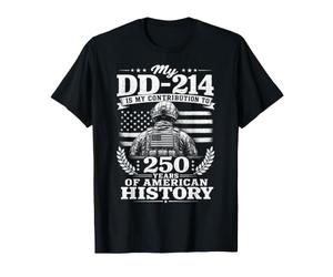 Mi Soldado de contribución DD-214 250 años de Historia Americana Camiseta