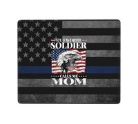 Mi Soldado Favorito Me Llama Mamá. Alfombrilla De Ratón Pequeña Alfombrillas De Mouse Base De Goma Alfombrilla para Ratón para Pc Juego Hogar 25X30Cm