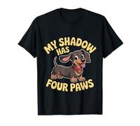 Mi Sombra Tiene Cuatro Patas Funny Dog Lover Meme My Shadow Paws Camiseta