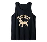 Mi Sombra Tiene Cuatro Patas Funny Dog Lover Meme My Shadow Paws Camiseta sin Mangas