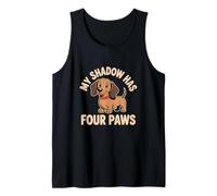 Mi Sombra Tiene Cuatro Patas Funny Dog Lover Meme My Shadow Paws Camiseta sin Mangas