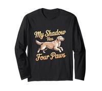 Mi Sombra Tiene Cuatro Patas Funny Dog Lover Meme My Shadow Paws Manga Larga