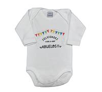 MI SORPRESA Body bebé frase : FELICIDADES, VAIS A SER ABUELOS TALLA 1 MES (ABUELOS 1 MES) Regalo abuelo abuela