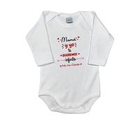 MI SORPRESA Body bebé frase : Mamá y Yo Te Queremos Infinito Feliz San Valentín REGALO BEBES REGALO PAPÁS (6 MESES Feliz San Valentín)
