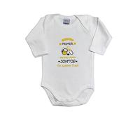 MI SORPRESA Body Bebé frase Nuestro Primer Día del Padre Juntos Te quiero Papi REGALO PAPÁ (BODY, 9MESES)