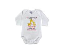 MI SORPRESA Body para Bebé frase : Nuestro Primer San Valentín Juntos. Te Quiero Papi REGALO SAN VALENTIN Padre Papá (9 Meses)