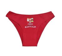 MI SORPRESA Slip Braguita Mujer con Motivo navideño Reyes Magos No te Hagas la Buena Ahora, te Hemos Estado Viendo Todo el año Bragas Rojas Braguita Navideña (Talla L-XL, Braga)