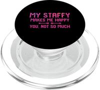 Mi Staffy Me Hace Feliz No Tanto Amantes Terrier PopSockets PopGrip para MagSafe