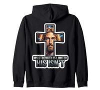 Mi Streangth Es Limitado Su No Es Jesucristo Dios Cristiano Sudadera con Capucha