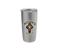 Mi Streangth Es Limitado Su No Es Jesucristo Dios Cristiano Vaso térmico de acero inoxidable de doble pared