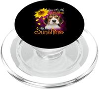 Mi Sunshine Beagle Perro con Girasoles PopSockets PopGrip para MagSafe
