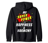 Mi Superpoder es la Felicidad y la armonía al Estilo cómico Sudadera con Capucha
