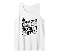 Mi Superpoder está Haciendo Desaparecer el Chocolate Camiseta sin Mangas