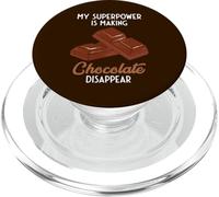 Mi Superpoder está Haciendo Desaparecer el Chocolate PopSockets PopGrip para MagSafe