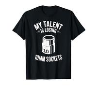 Mi Talento está perdiendo 10MM Sockets Car Guy Meme Mecánico de Coches Camiseta