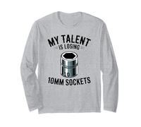 Mi Talento está perdiendo 10MM Sockets Car Guy Meme Mecánico de Coches Manga Larga
